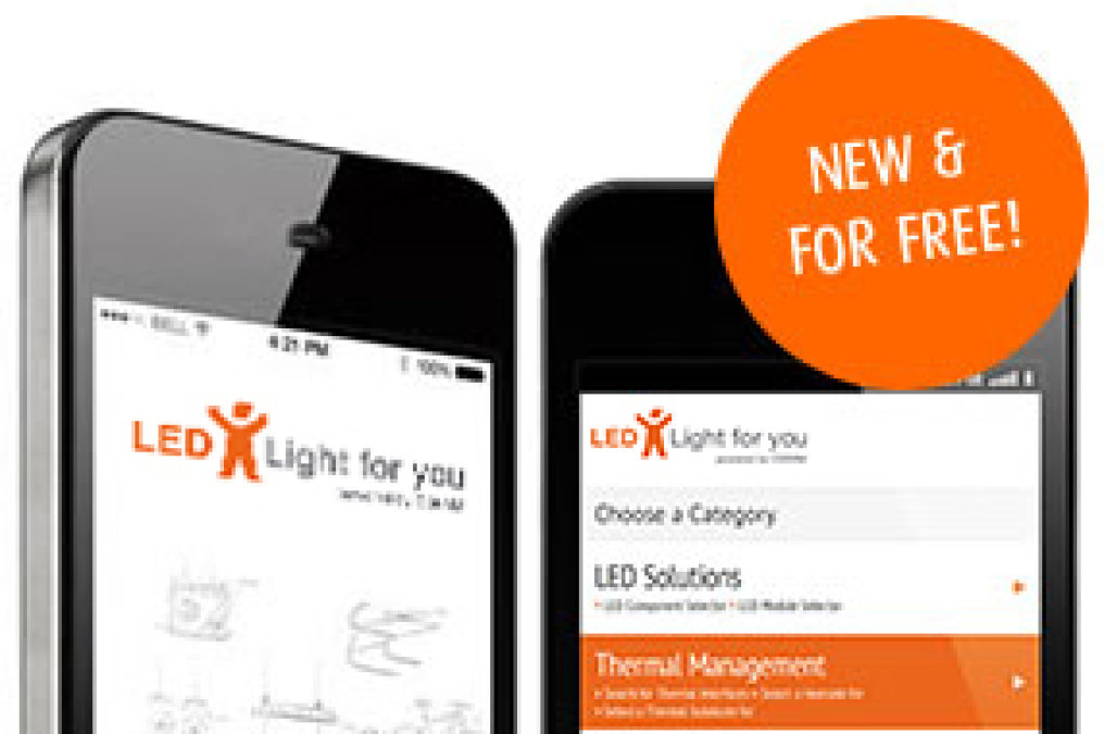 With opening of the light+building 2014 LED Light for you launches its new Product Selector App.