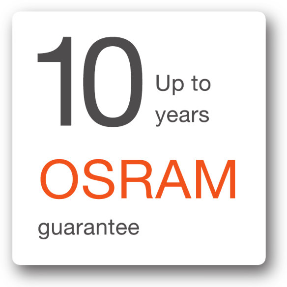 Up to 10 years OSRAM guarantees for consumer