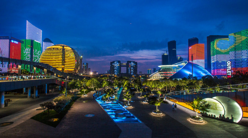 A view of Hangzhou City Terrace