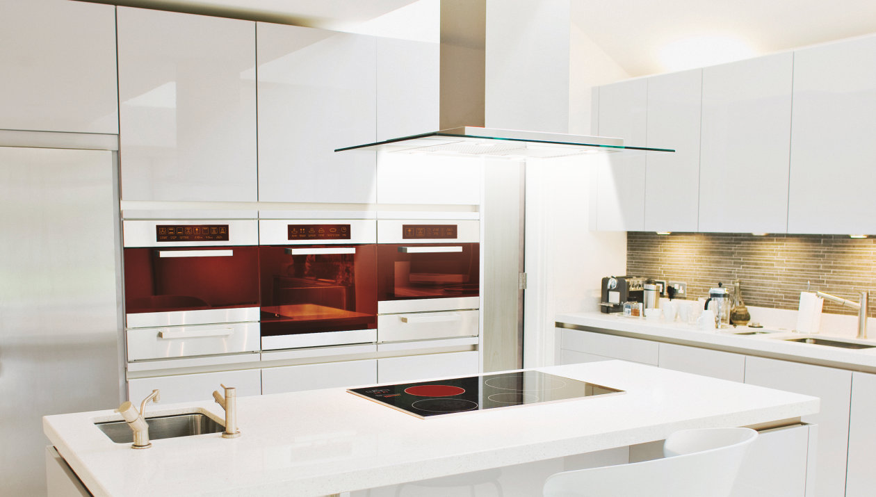 Application - White Goods - Light and Sensing Components - white, modern Kitchen