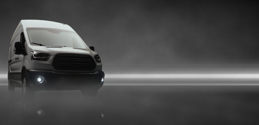 Utility vehicle with LED fog lights