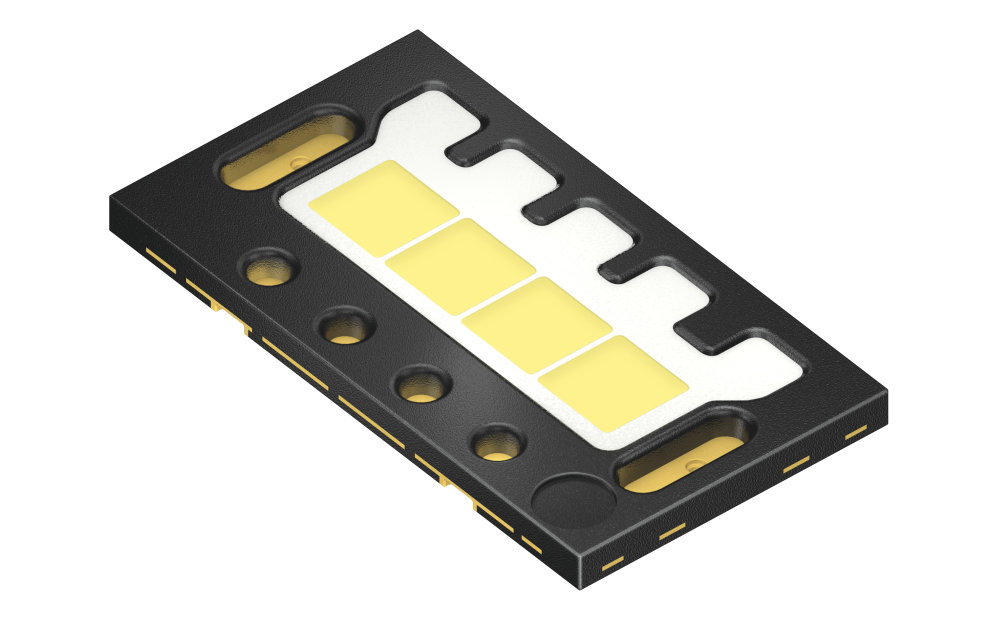Oslon Black Flat S – the world’s first surface mountable LEDs with three, four or five individually controllable chips for ADB and matrix headlights.