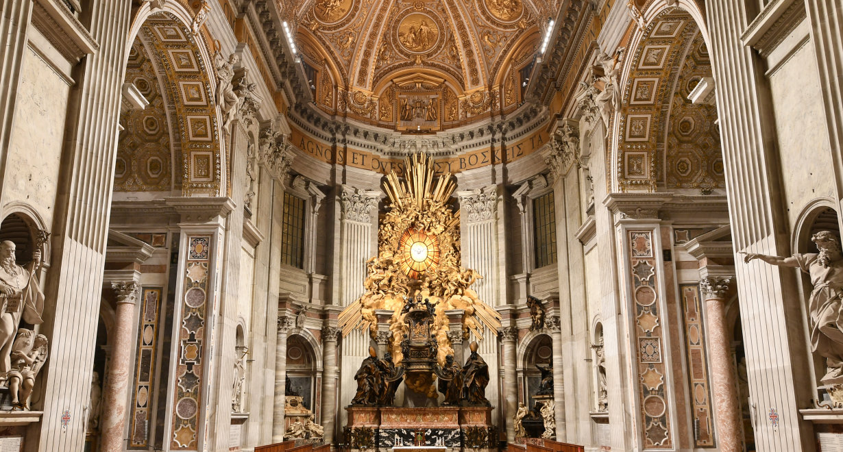 Neue Beleuchtung im Petersdom im Vatikan - Copyright Reverenda Fabbrica di San Pietro