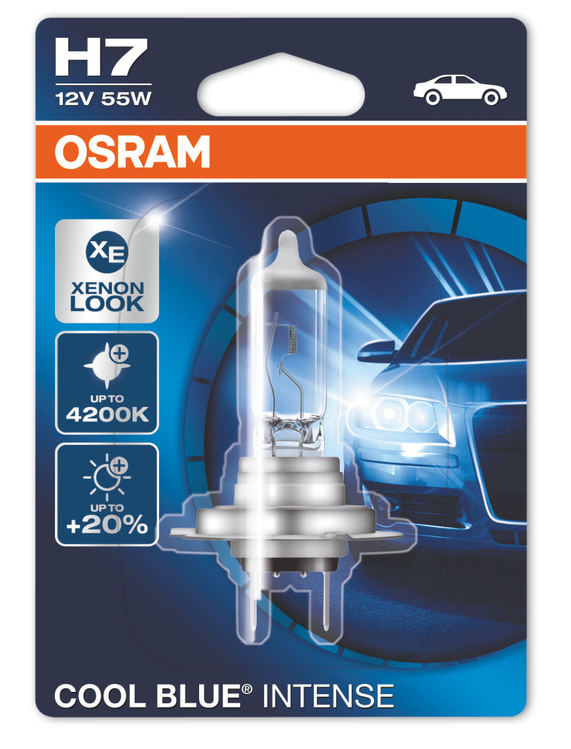 Osram Night Breaker Laser W5W Cool Blue Intense H7 12Volt 55Watt 